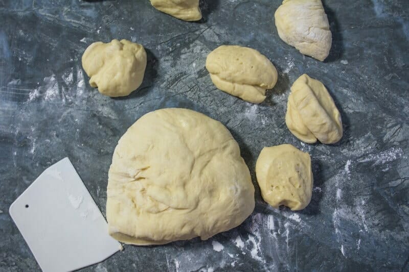 Step 7 Cut Dough Intp Pieces