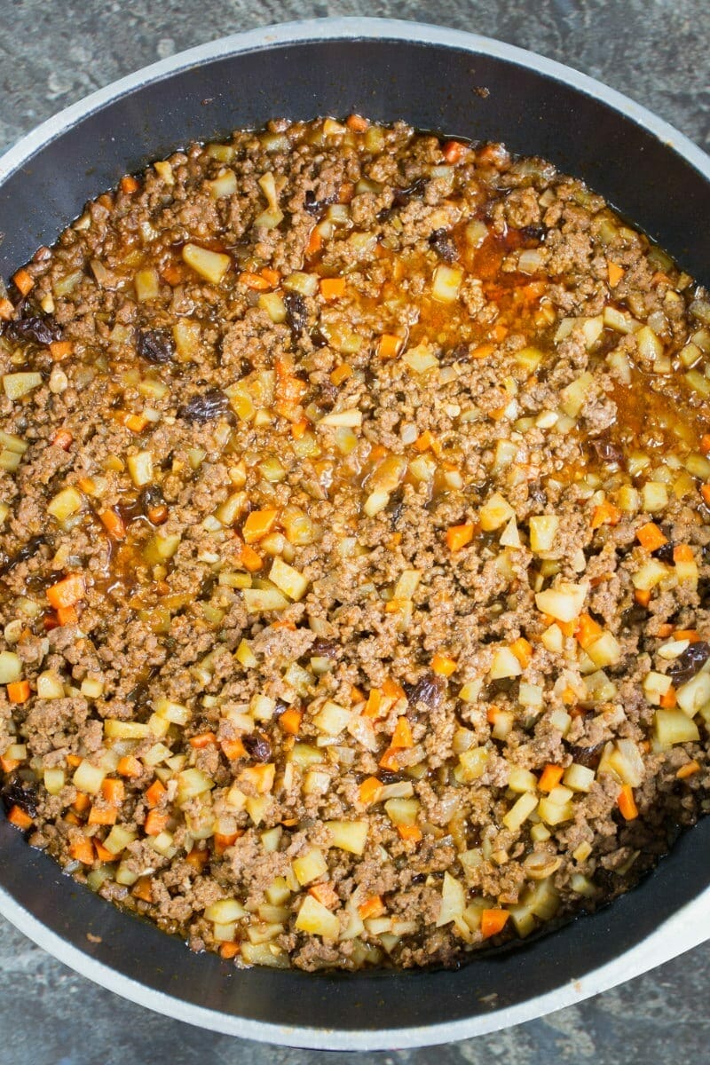 Picadillo Frying In Pan