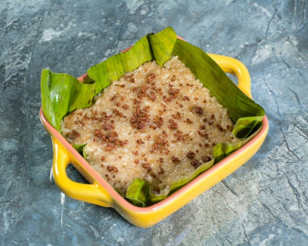 Filipino Rice Cake Dessert Dish