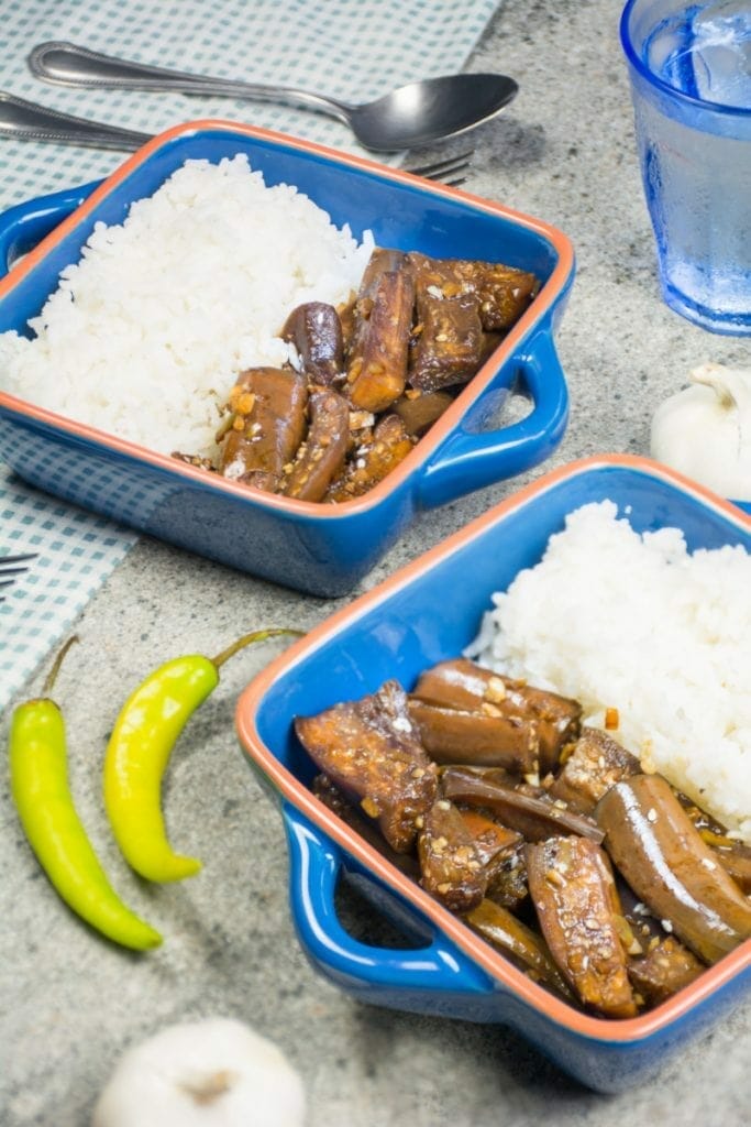 Fried Eggplant Adobo From The Philippines