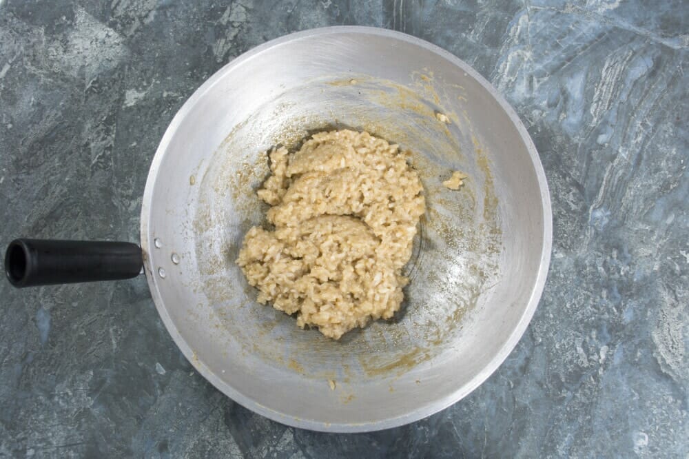 Biko with latik preparation Step 3 Add Rice To Pan