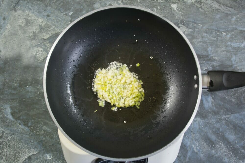 Step 3 Fry Garlic And Minced Chili Pepper
