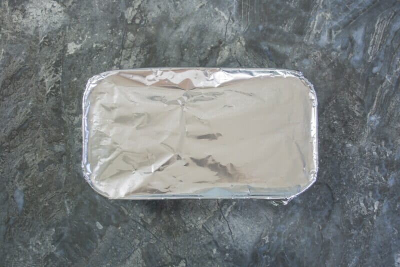 Step 10 Cover Loaf Pan With Foil