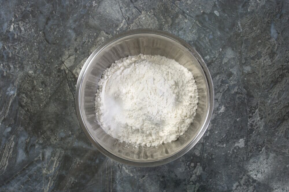 Step 1 Flour Salt In Bowl