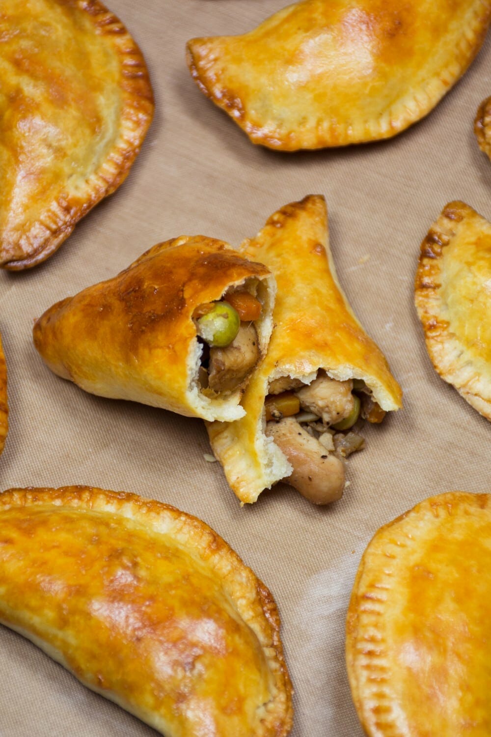 Chicken And Green Pea Filling Open Pastry