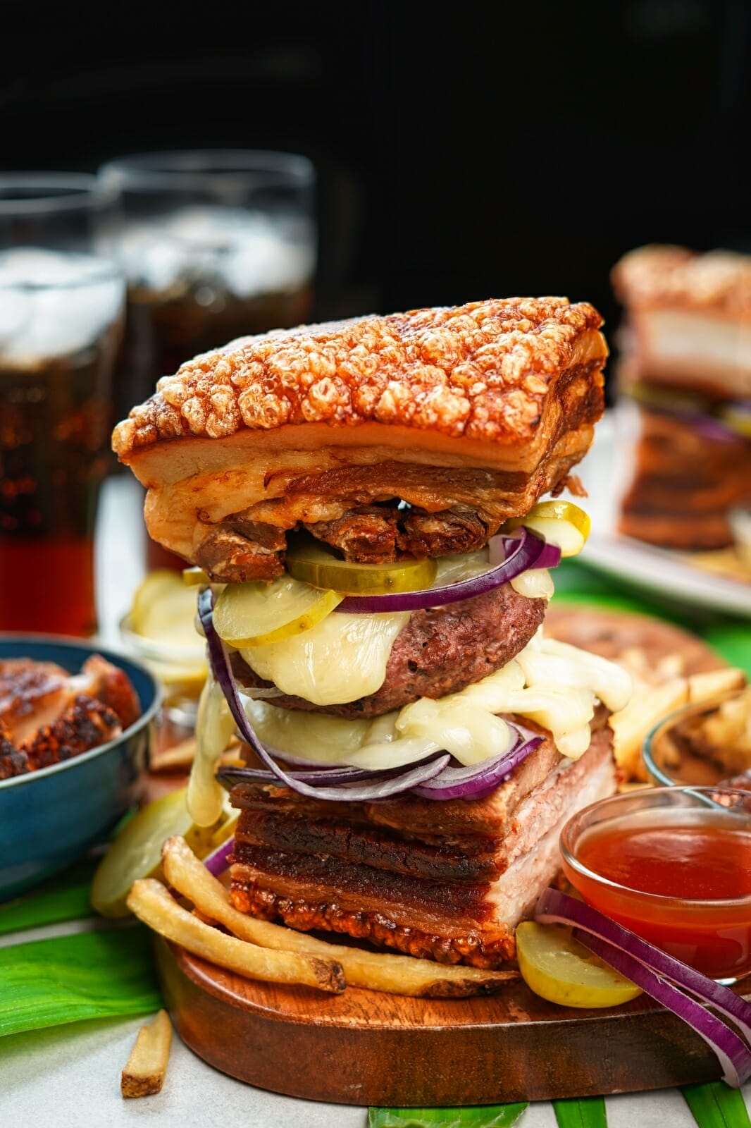 filipino lechon burger