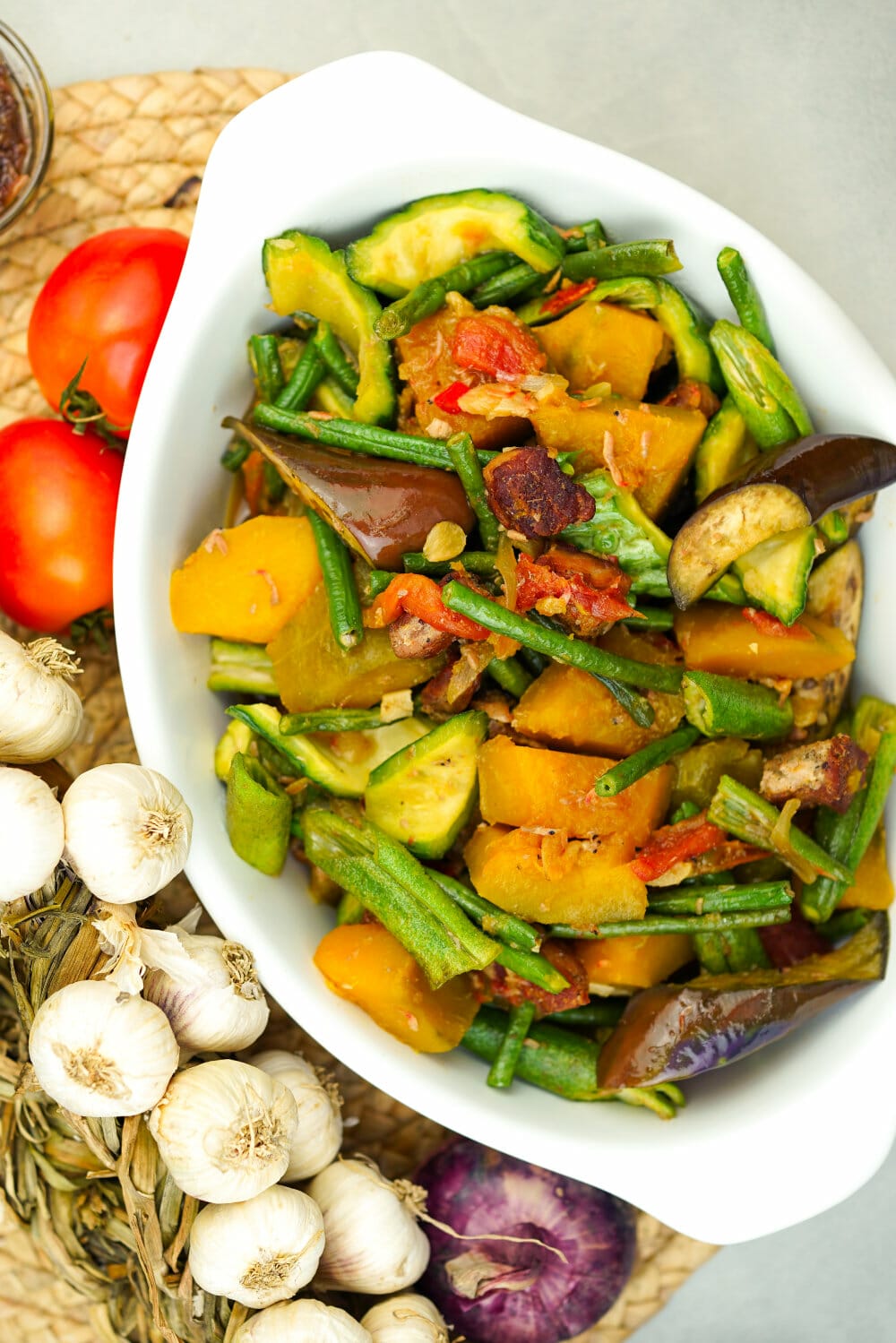 filipino pinakbet stew dish