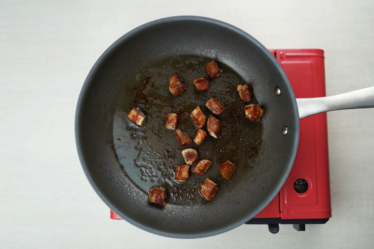 step 2 brown pork belly