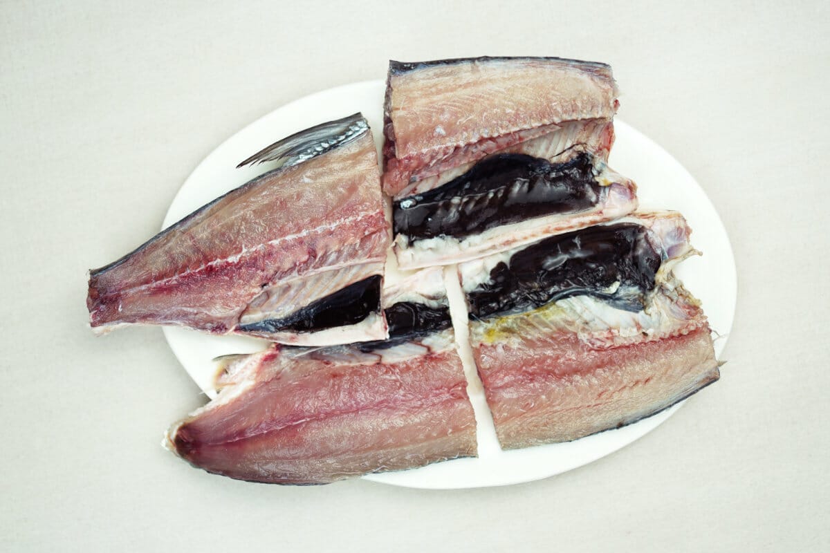 step 2 slice the milkfish into 4 and season