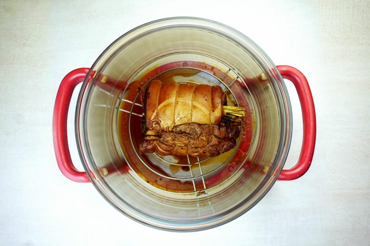 Step 10 Crisping the skin in oven
