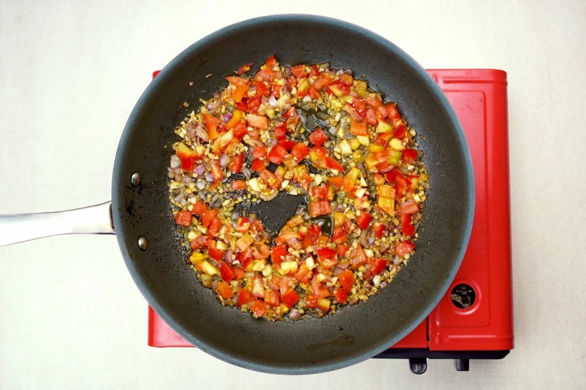 step 4 - saute veg